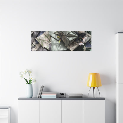 Shibui Paper Fold Canvas Art - Japandi Japanese Pattern