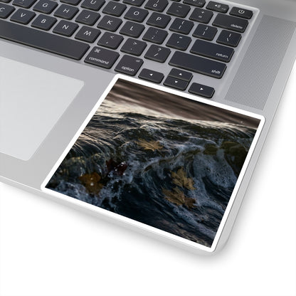 Ocean Wave Sticker | Autumn Dark Japandi Moody Minimal Art