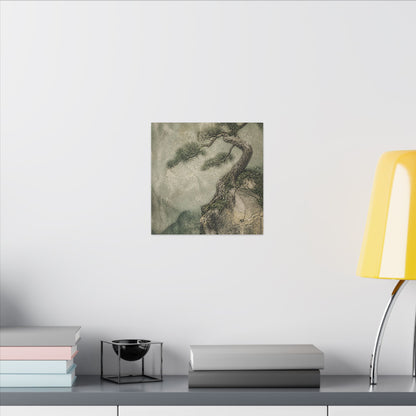 Fukinsei Pine Tree Canvas Art - Japandi Texture
