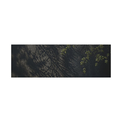 Overcast Shadow Play Canvas Art - Dark Japandi Seijaku
