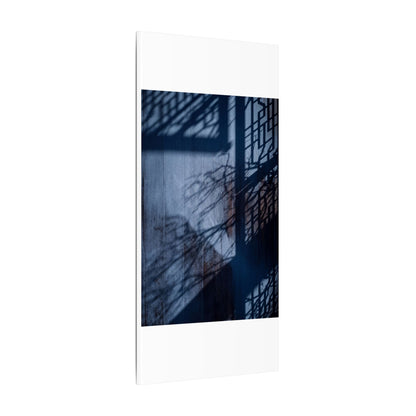 Shadow Play Moody Minimal Canvas Art | Moody Dark Japandi Art