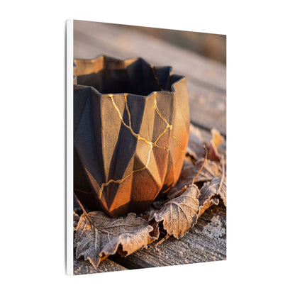 Paper Fold Gold Repair Canvas Art | Philosophical Kintsugi Art