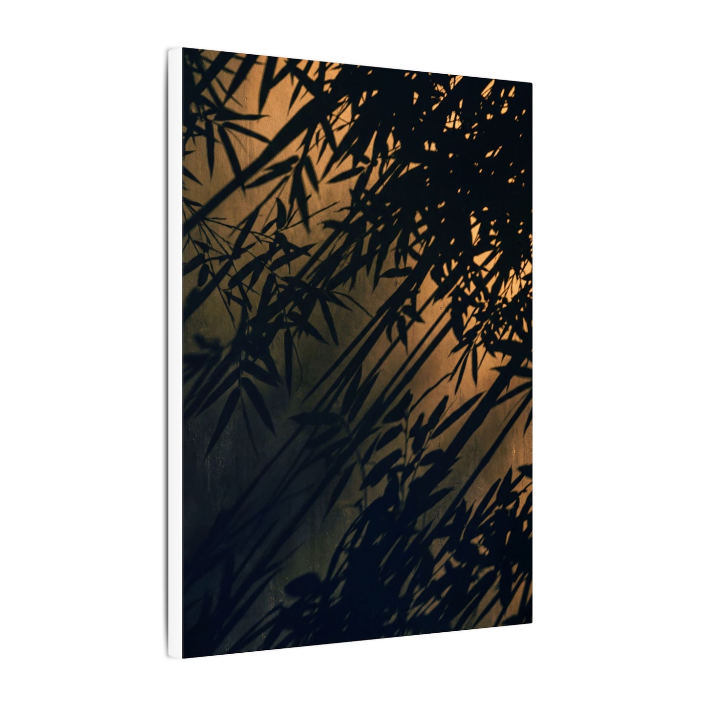 Sophisticated Shadow Play Canvas Art - Shadow Zen Dark Japandi
