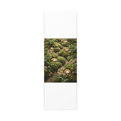 Moss Close Up Japanese Pattern Canvas Art | Neutral Japandi Art