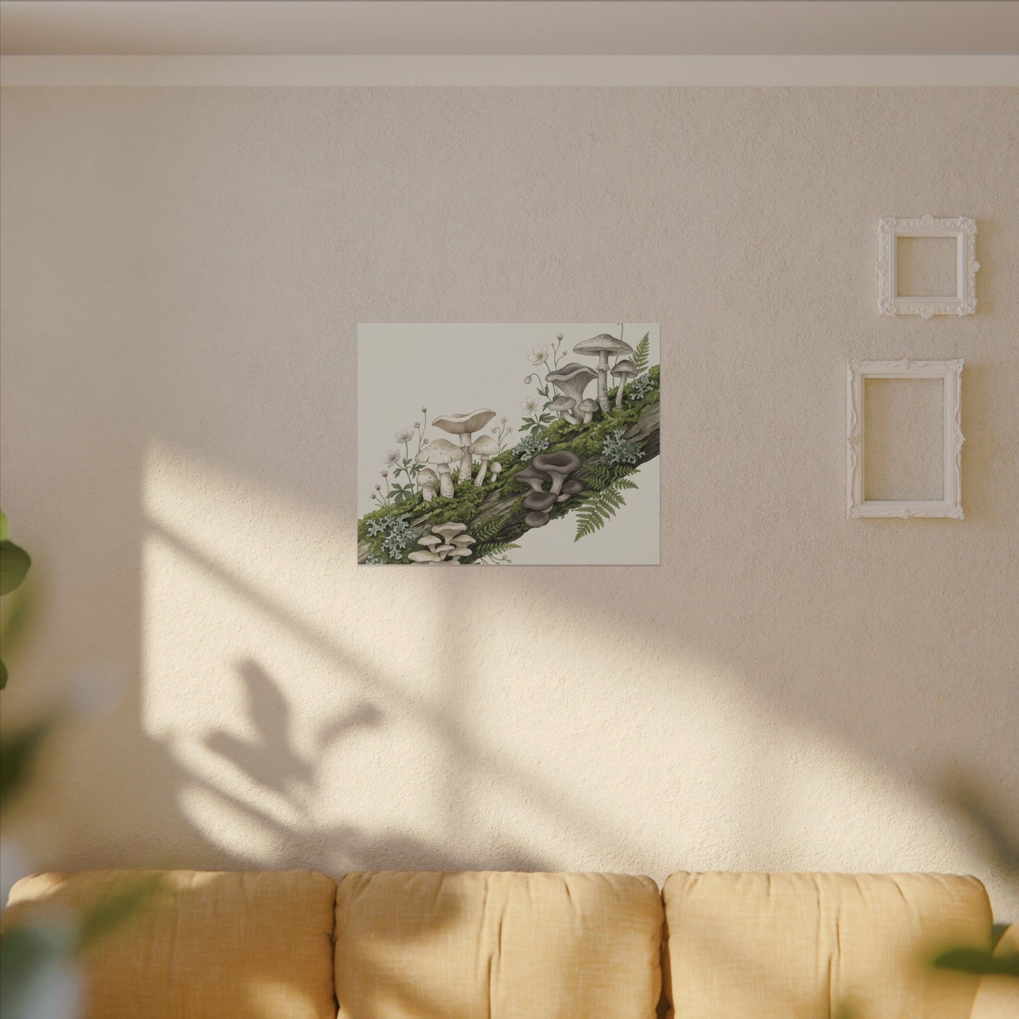Dried Flowers Spring Canvas Art | Japandi Neutral Design