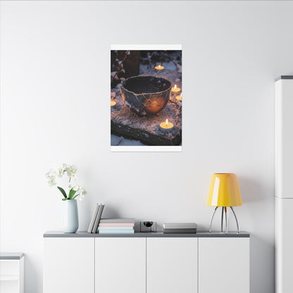 Ceramic Bowl Gold Repair Canvas Art | Beautiful Kintsugi Art
