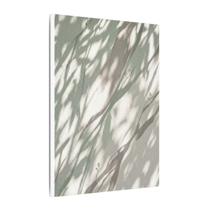 Japandi Shadow Play in Dappled | Japanese Pattern Canvas Art