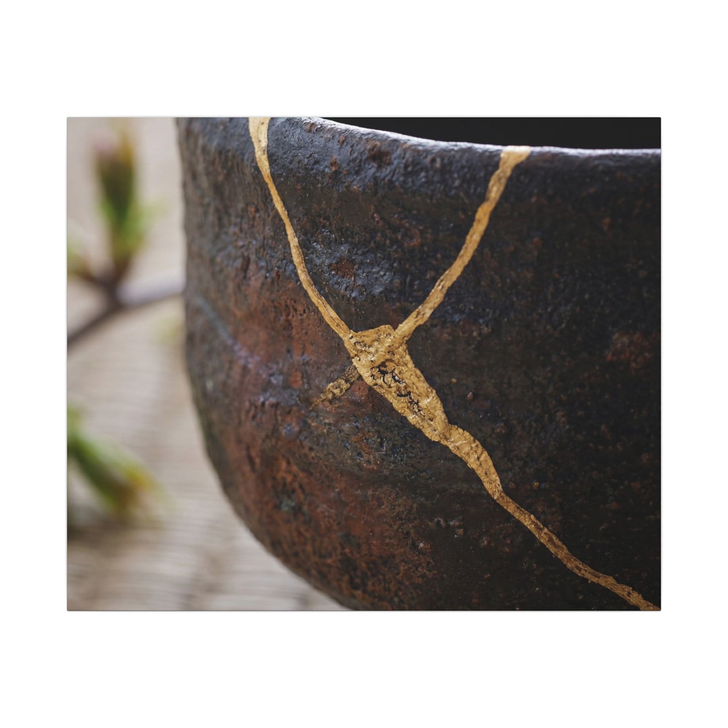 Dawn Tea Ceremony Canvas Art - Kintsugi Mono No Aware