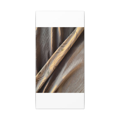 Warm Silk Drape Canvas Art - Japanese Pattern Japandi