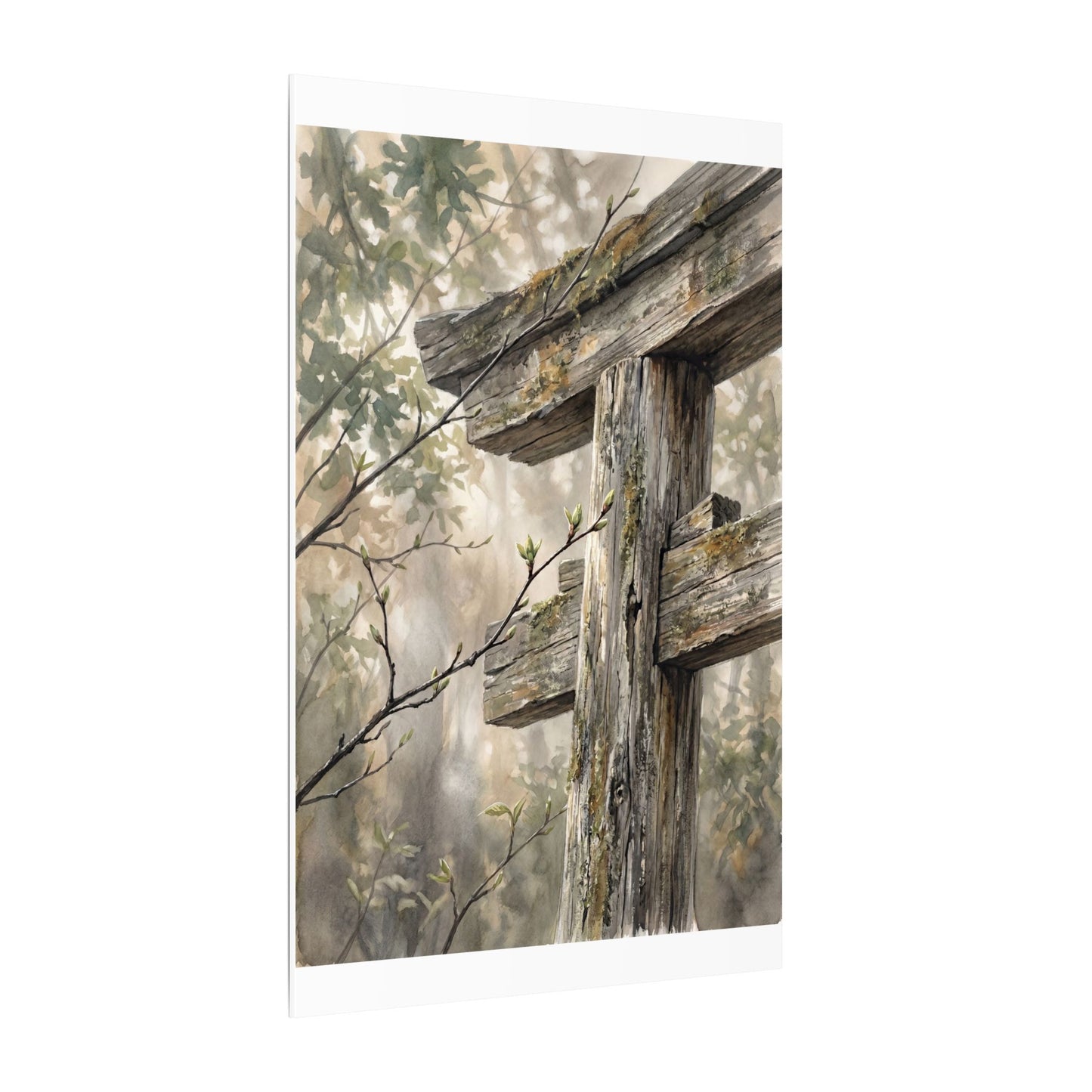 Torii Gate Spring Canvas Art | Japandi Neutral Design