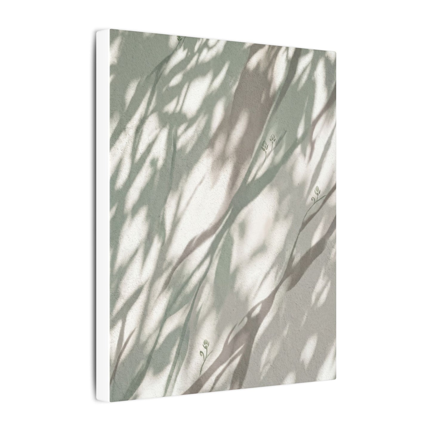 Japandi Shadow Play in Dappled | Japanese Pattern Canvas Art