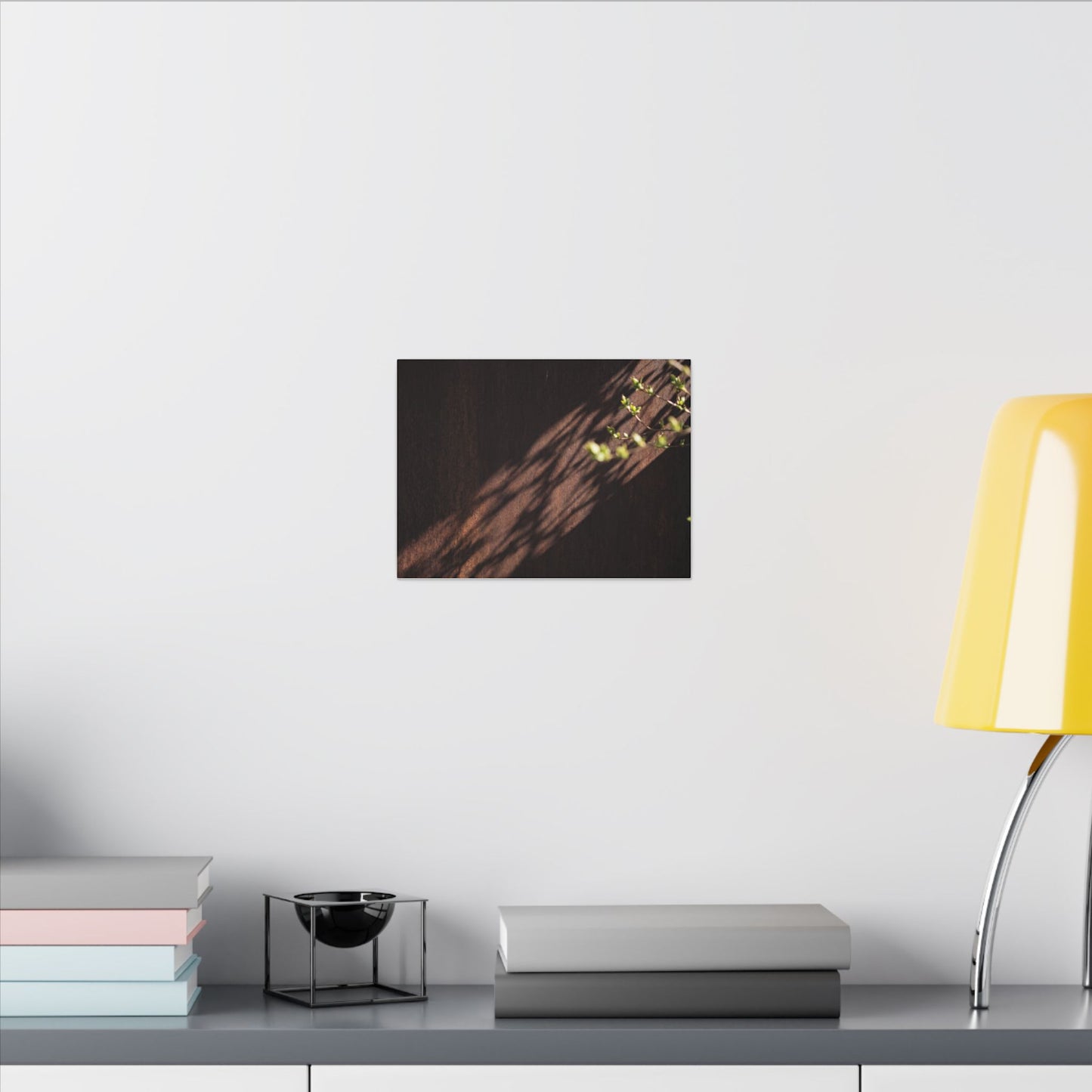 Rust Patina Moody Minimal Canvas Art | Sophisticated Dark Japandi Art