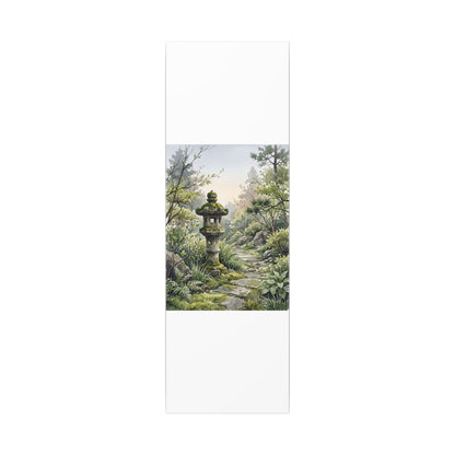 Neutral Stone Lantern Canvas Art - Watercolor Japandi