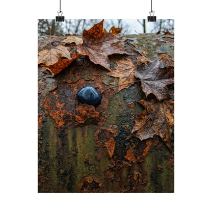 Datsuzoku Rust Patina Wall Art Print - Dark Japandi Moody Minimal
