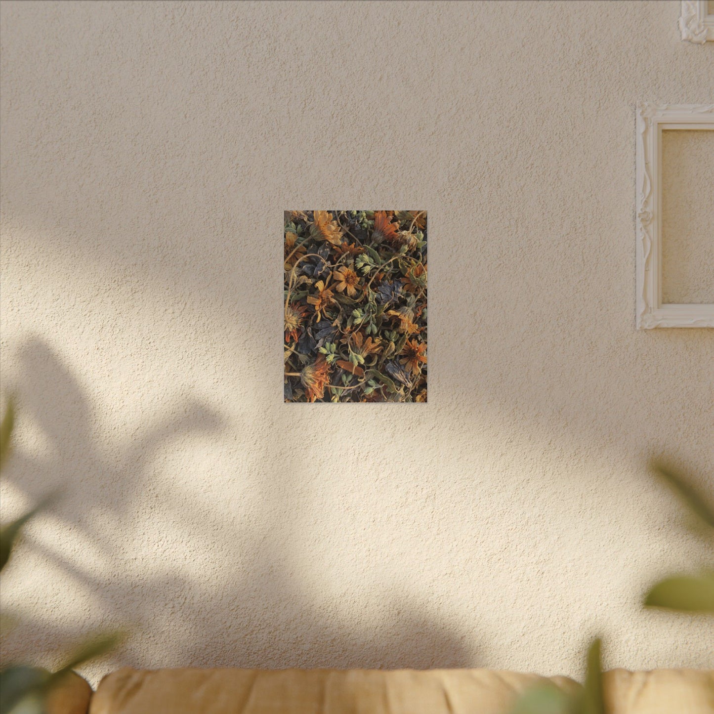 Spring Dried Flowers Japanese Pattern Canvas Art | Warm Decor