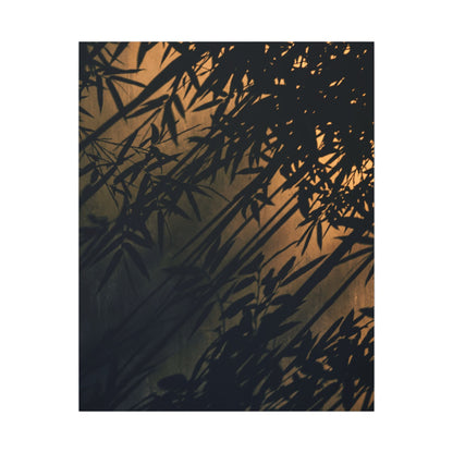 Sophisticated Shadow Play Canvas Art - Shadow Zen Dark Japandi