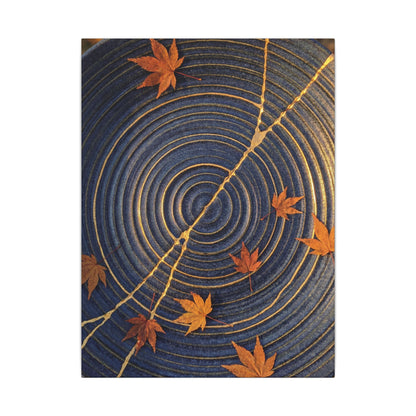 Water Ripple Gold Repair Canvas Art | Healing Kintsugi Art