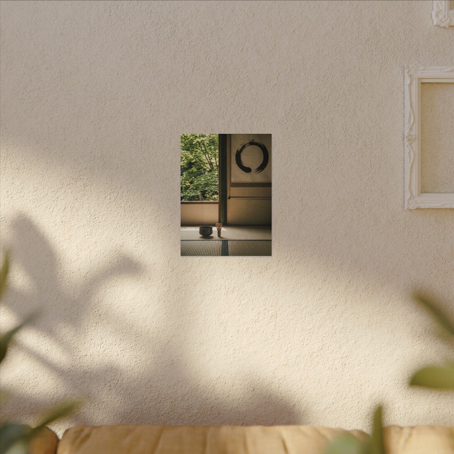 Tea Ceremony Enso Canvas Art | Serene Zen Art