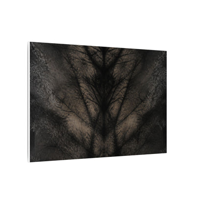 Seijaku Shadow Play Canvas Art - Dark Japandi Charcoal Ink