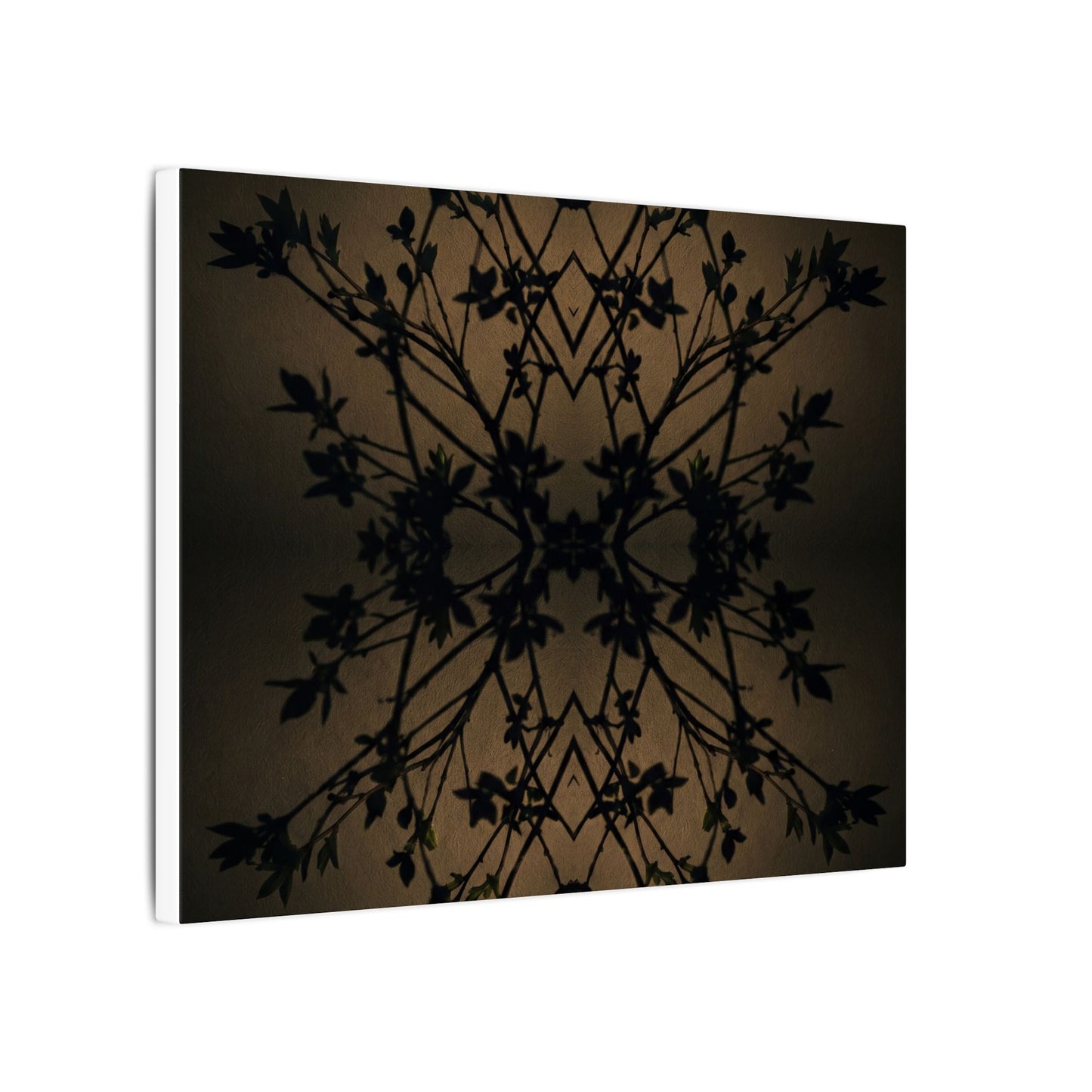 Golden Hour Shadow Play Canvas Art - Dark Japandi Seijaku
