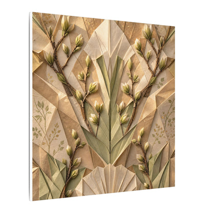 Kanso Paper Fold Canvas Art - Japandi Japanese Pattern