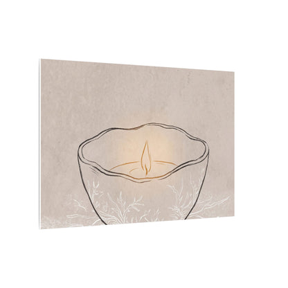 Ceramic Bowl Minimal Line Canvas Art | Neutral Japandi Art