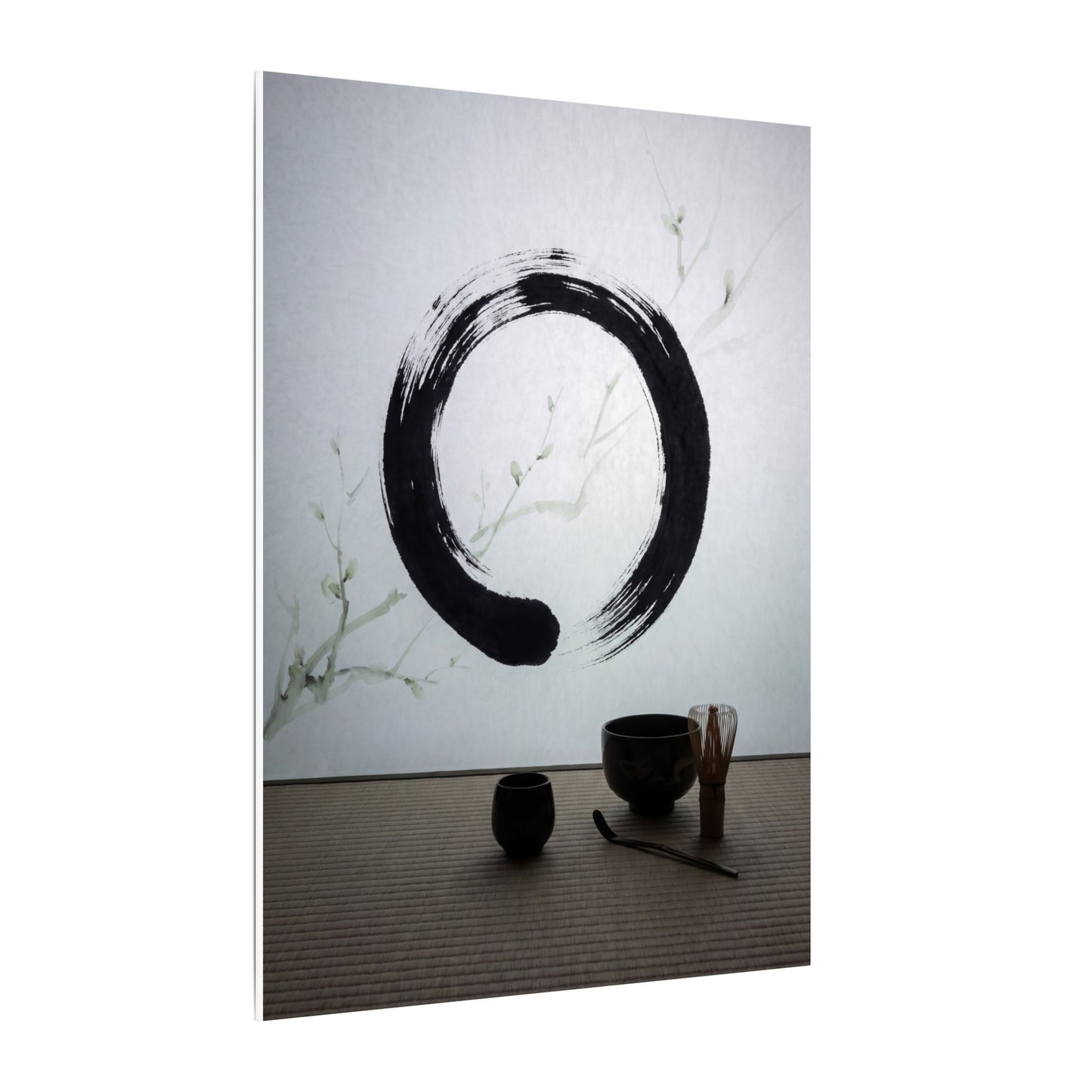 Tea Ceremony Enso Canvas Art | Peaceful Zen Art