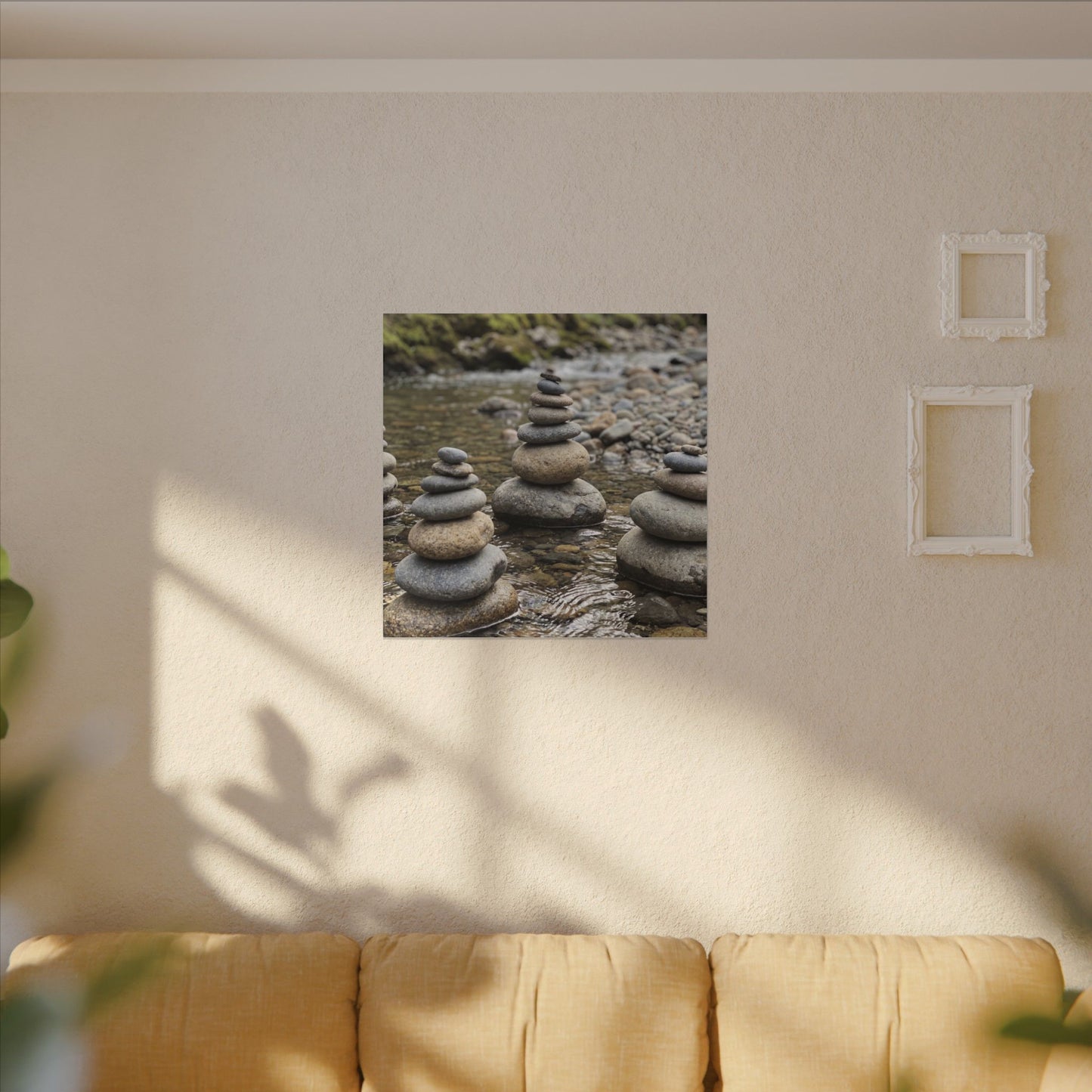 Bamboo Grove Winter Canvas Art | Zen Serene Design