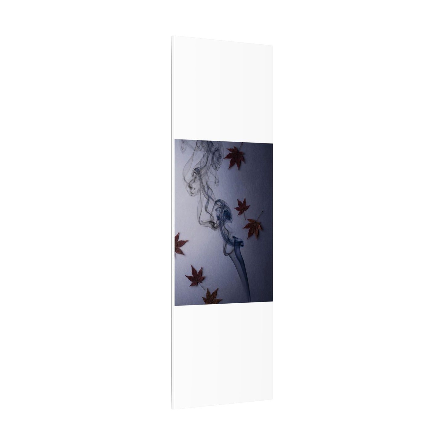 Dark Japandi Incense Smoke in Dawn | Moody Minimal Canvas Art