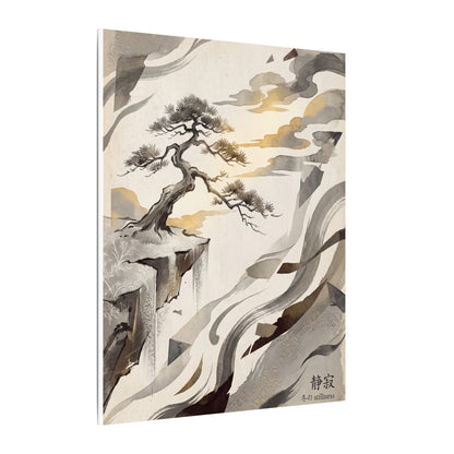 Golden Hour Pine Tree Canvas Art - Japandi Seijaku