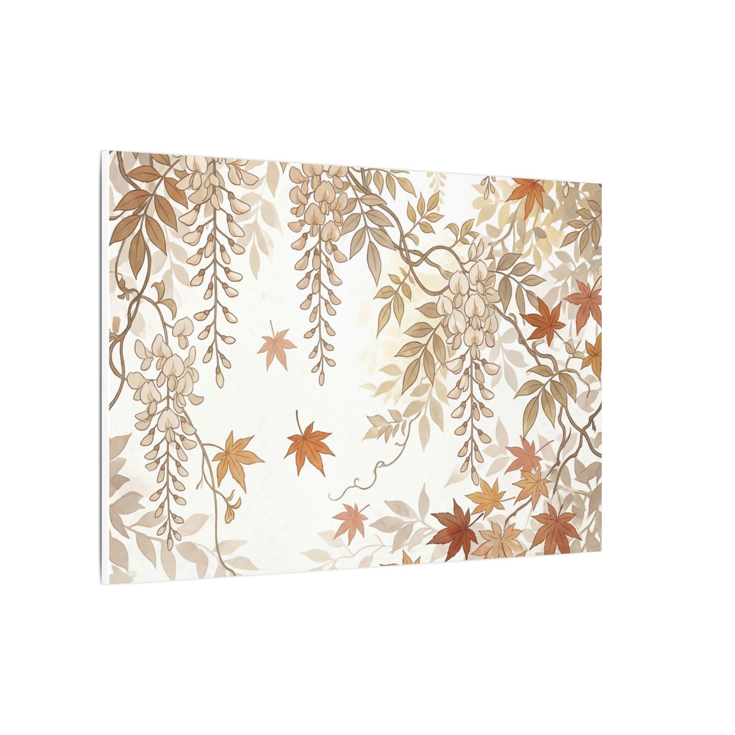 Shibui Wisteria Canvas Art - Japandi Japanese Pattern