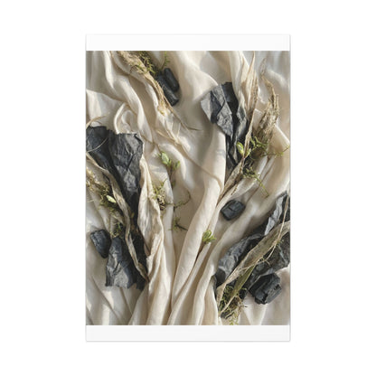 Spring Silk Drape Texture Canvas Art | Warm Decor
