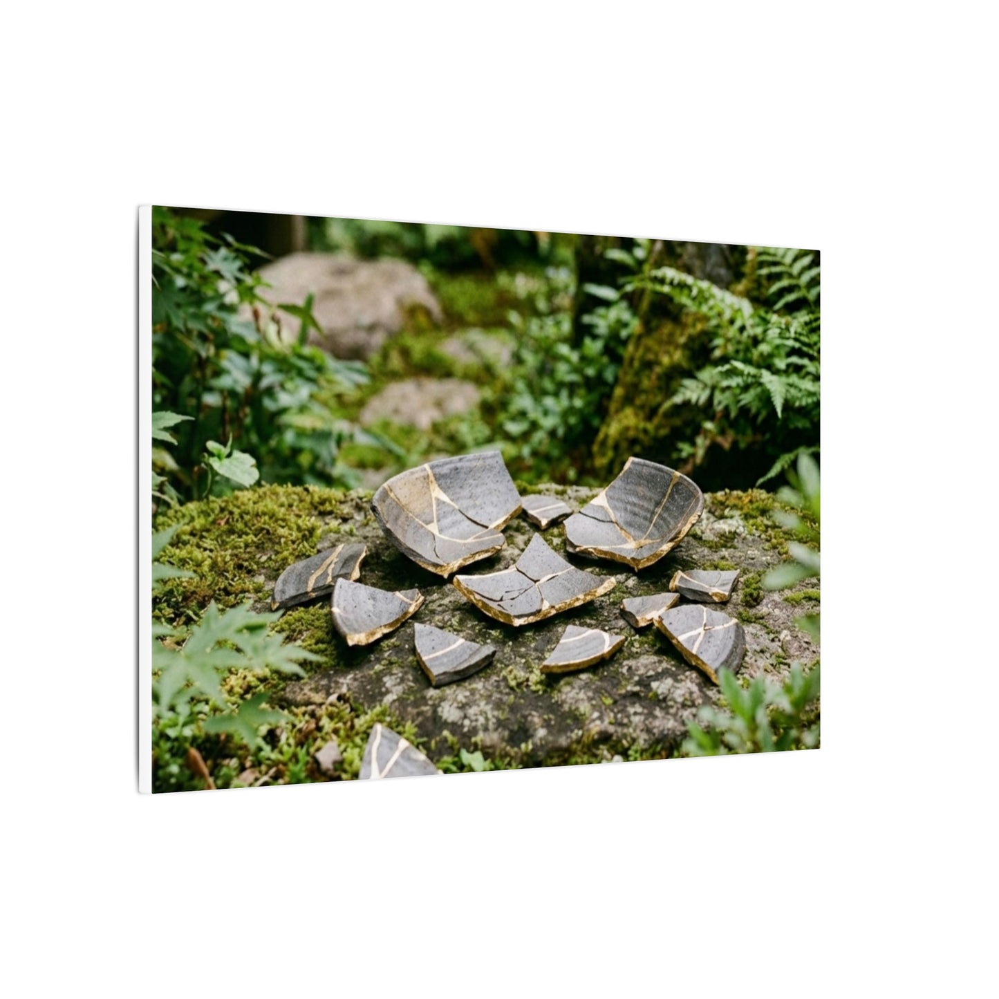 Summer Broken Pottery Gold Repair Canvas Art | Resilient Decor