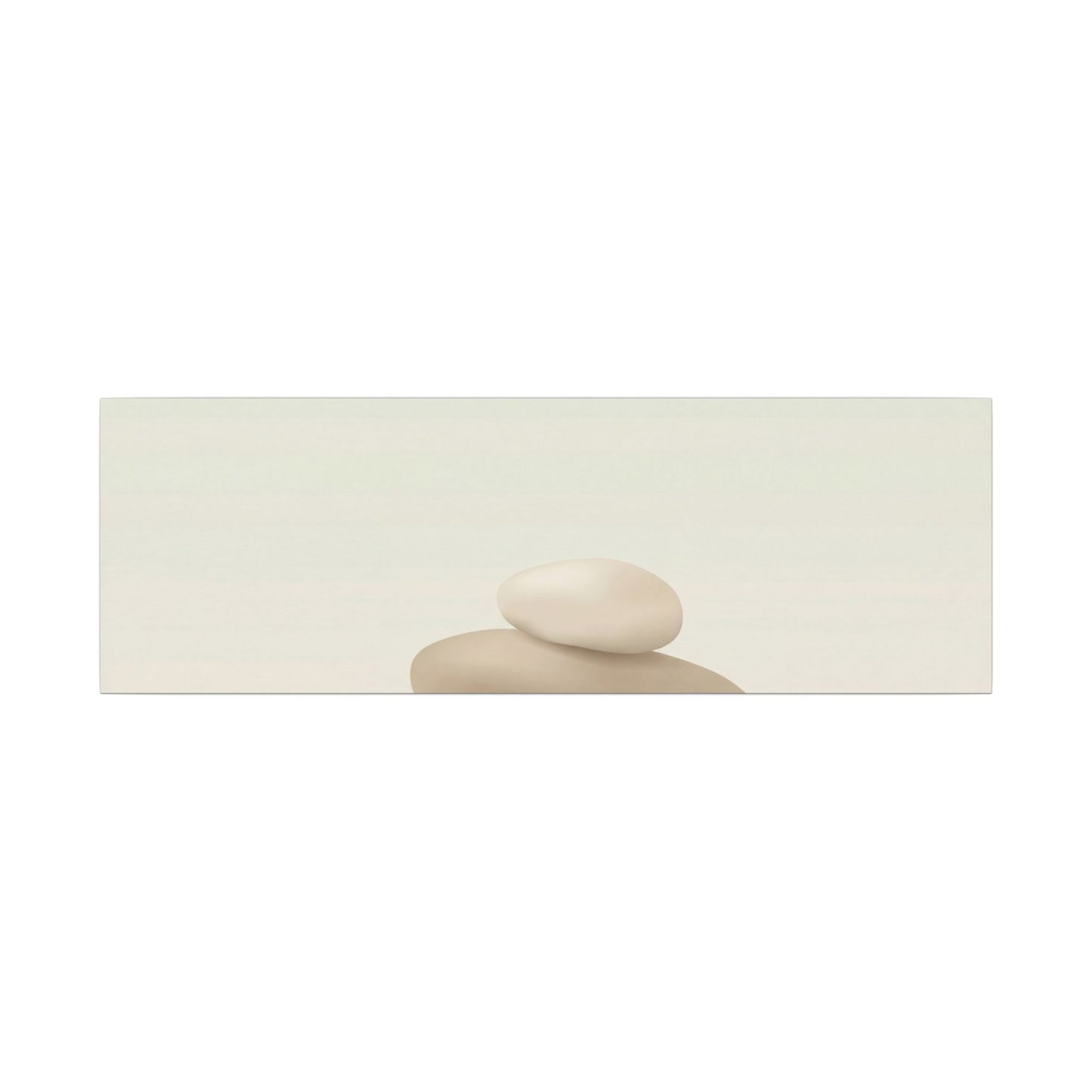 Dawn River Stones Canvas Art - Japandi Fukinsei