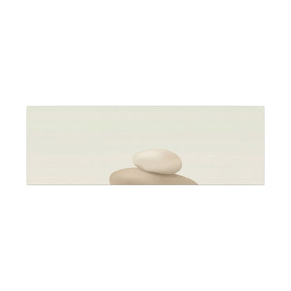 Dawn River Stones Canvas Art - Japandi Fukinsei