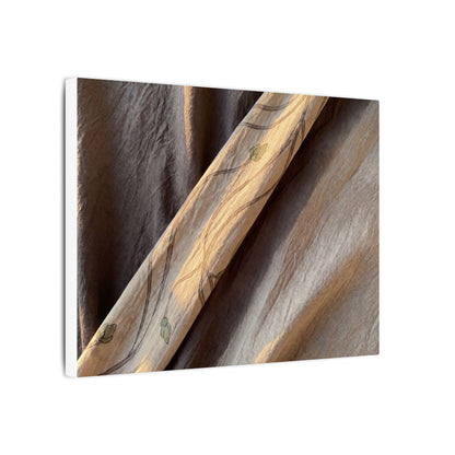 Warm Silk Drape Canvas Art - Japanese Pattern Japandi