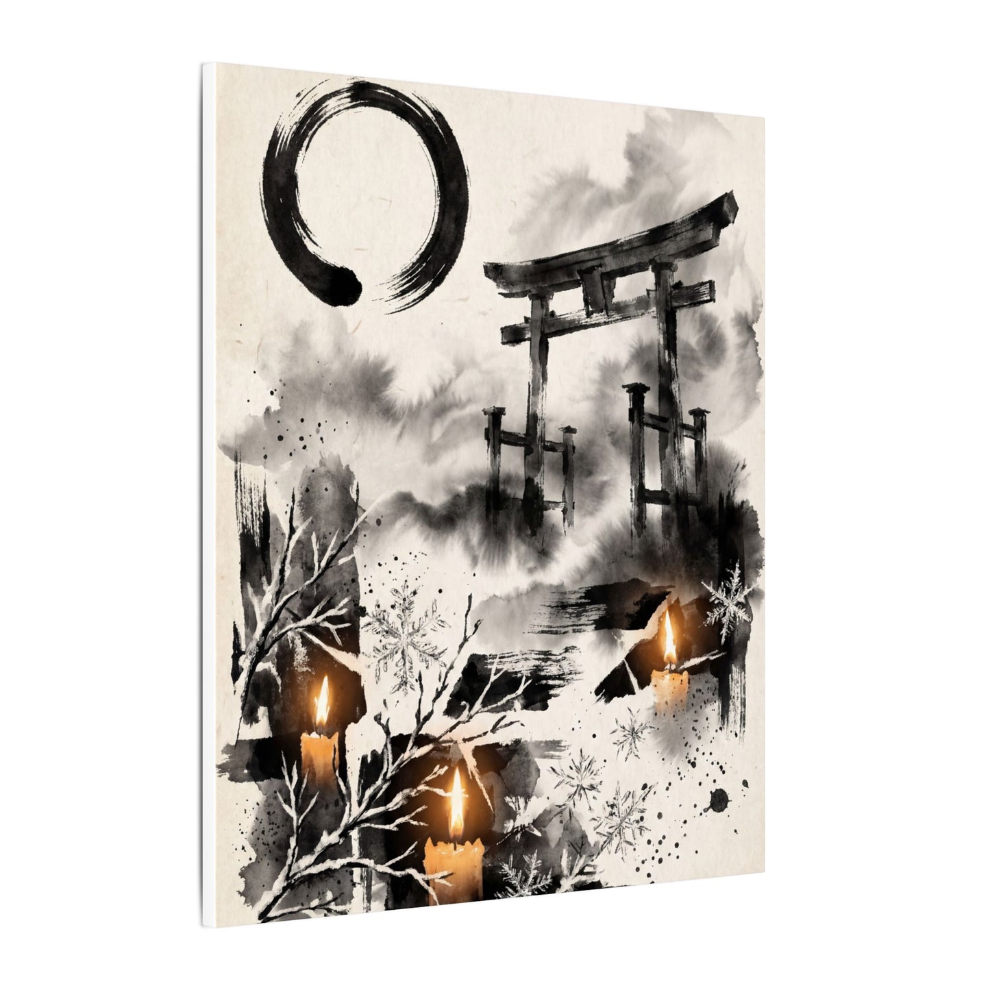 Candlelight Torii Gate Canvas Art - Zen Datsuzoku