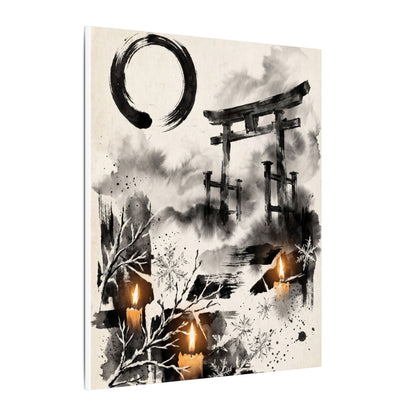 Candlelight Torii Gate Canvas Art - Zen Datsuzoku
