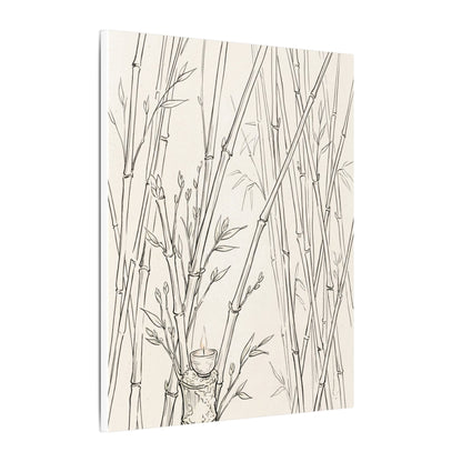 Candlelight Bamboo Grove Canvas Art - Japandi Fukinsei