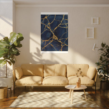 Kintsugi Crackle Canvas Art