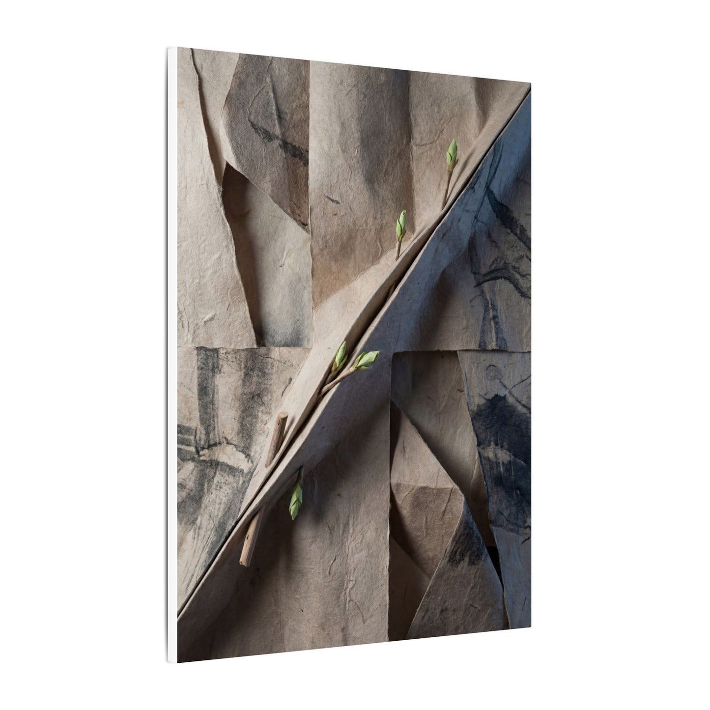 Paper Fold Canvas Art | Spring Japandi Japanese Pattern Art