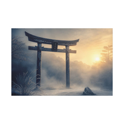 Zen Torii Gate in Golden Hour | Karesansui Canvas Art