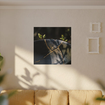 Seijaku Broken Pottery Canvas Art - Dark Japandi Shadow Zen