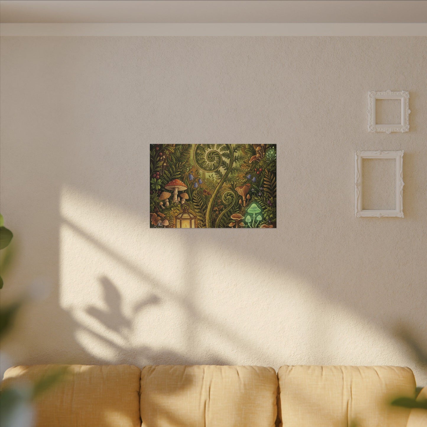 Elegant Ceramic Bowl Canvas Art - Minimal Line Japandi