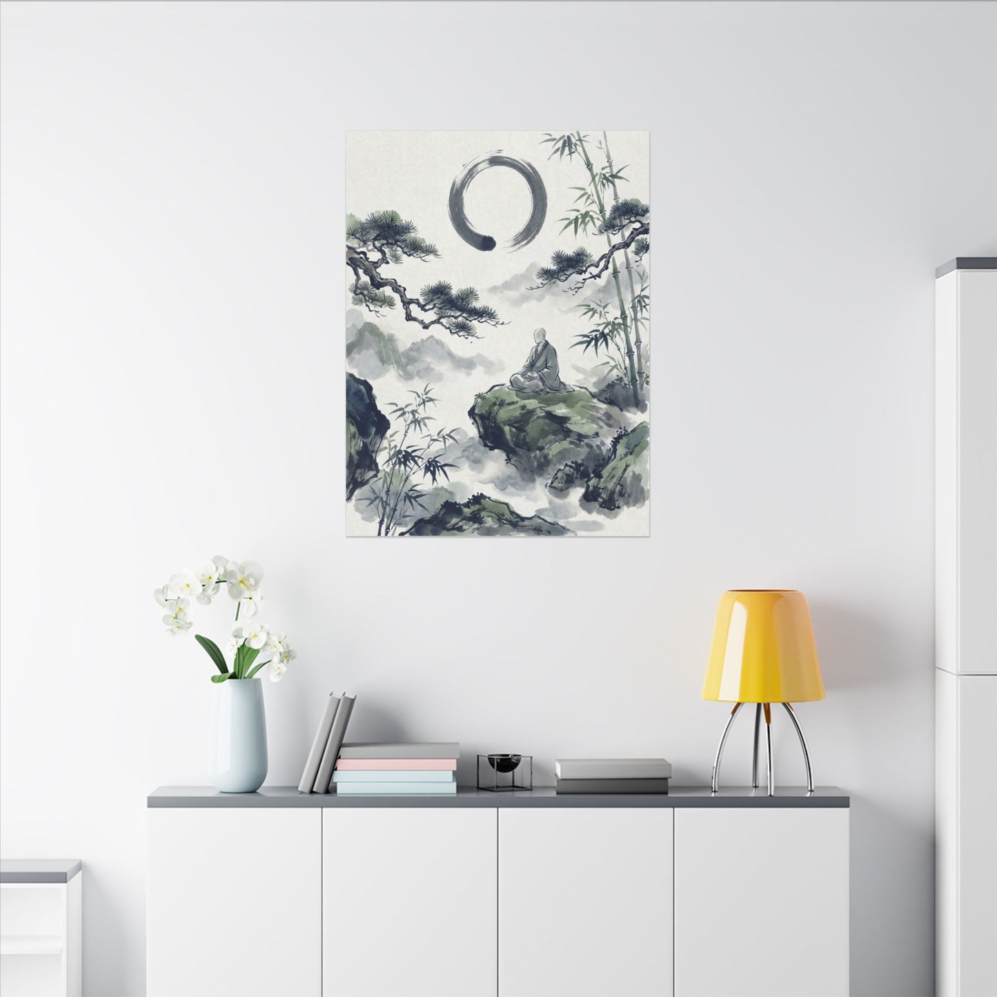 Zen Sumi-e Canvas Art