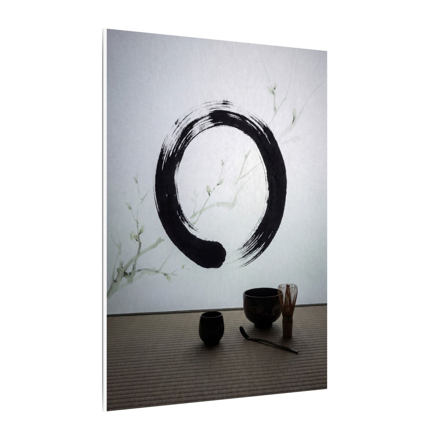 Tea Ceremony Enso Canvas Art | Peaceful Zen Art