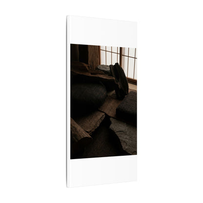 Dark Japandi Shadow Zen Canvas Art