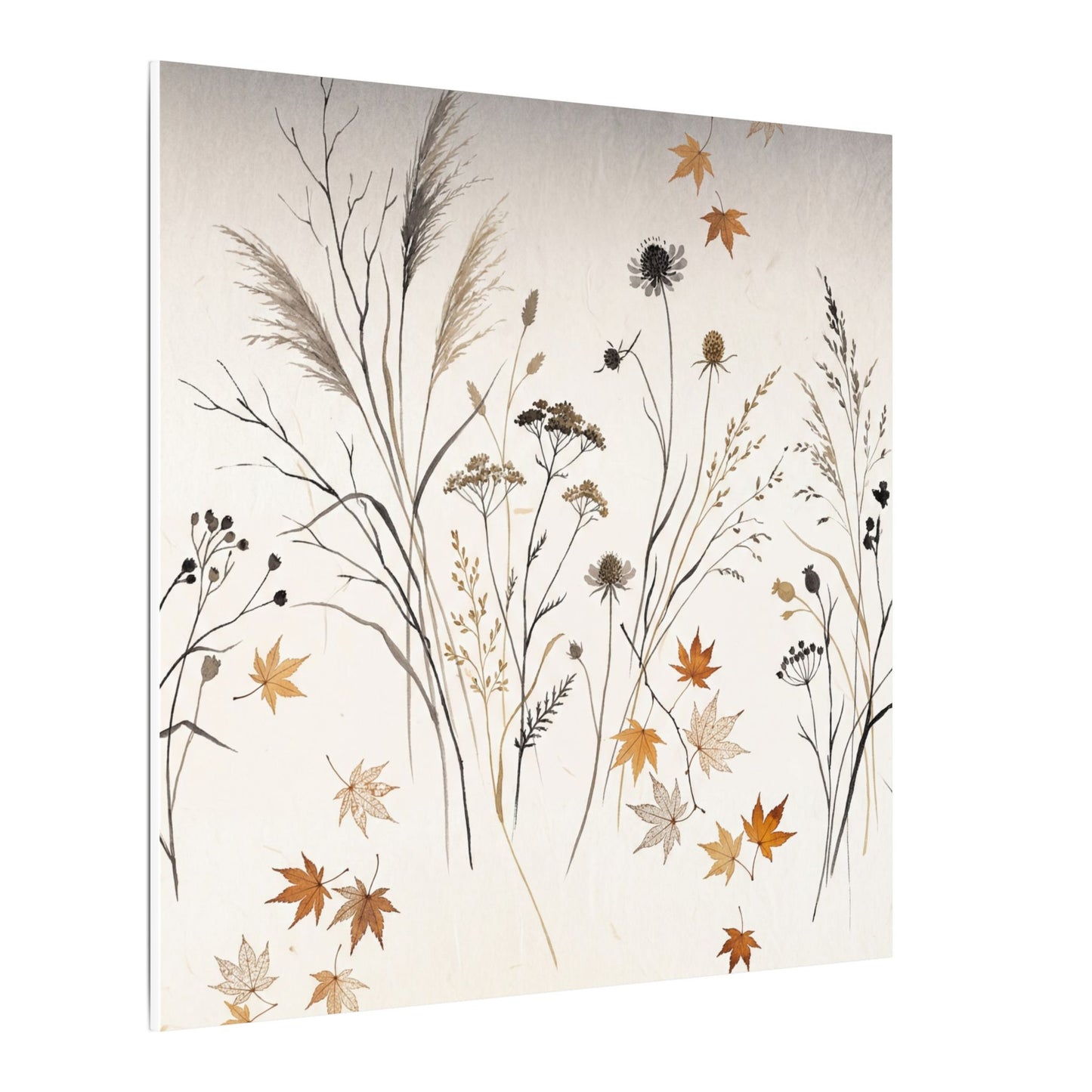 Dawn Dried Flowers Canvas Art - Japandi Kanso