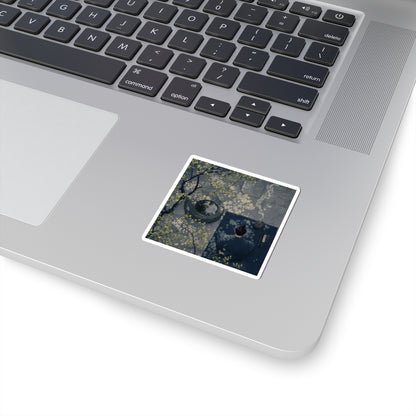 Zen Incense Smoke in Dappled | Ukiyo E Inspired Sticker