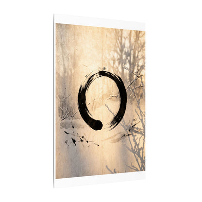 Shoji Screen Enso Canvas Art | Contemplative Zen Art